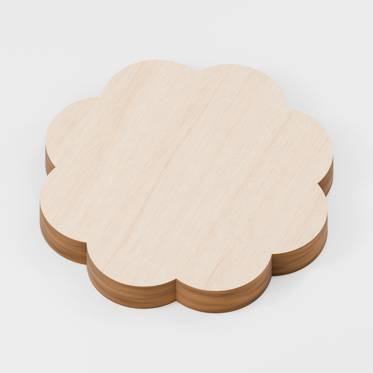 Flower Craft Blanks — Plywood, 6 mm, 50 mm maximum, No holes, 100
