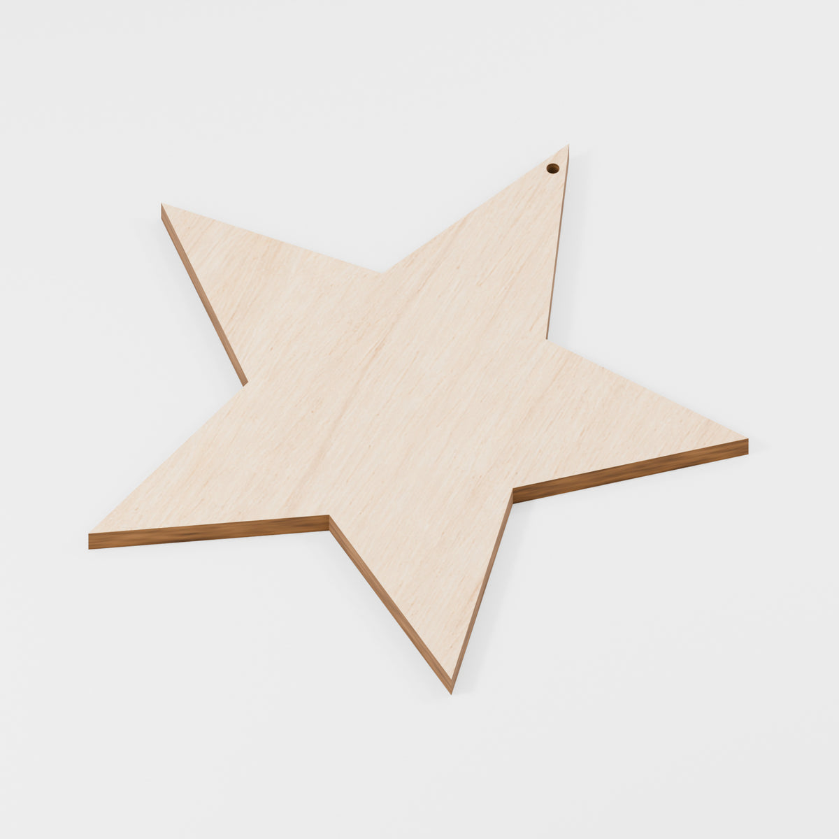 Star Craft Blanks — Plywood, 6 mm, 150 mm maximum, 3 mm hanging hole, 100