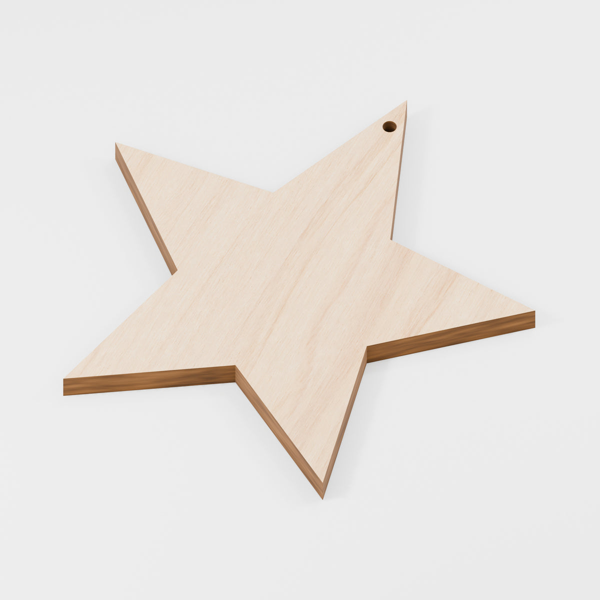 Star Craft Blanks — Plywood, 6 mm, 100 mm maximum, 3 mm hanging hole, 100