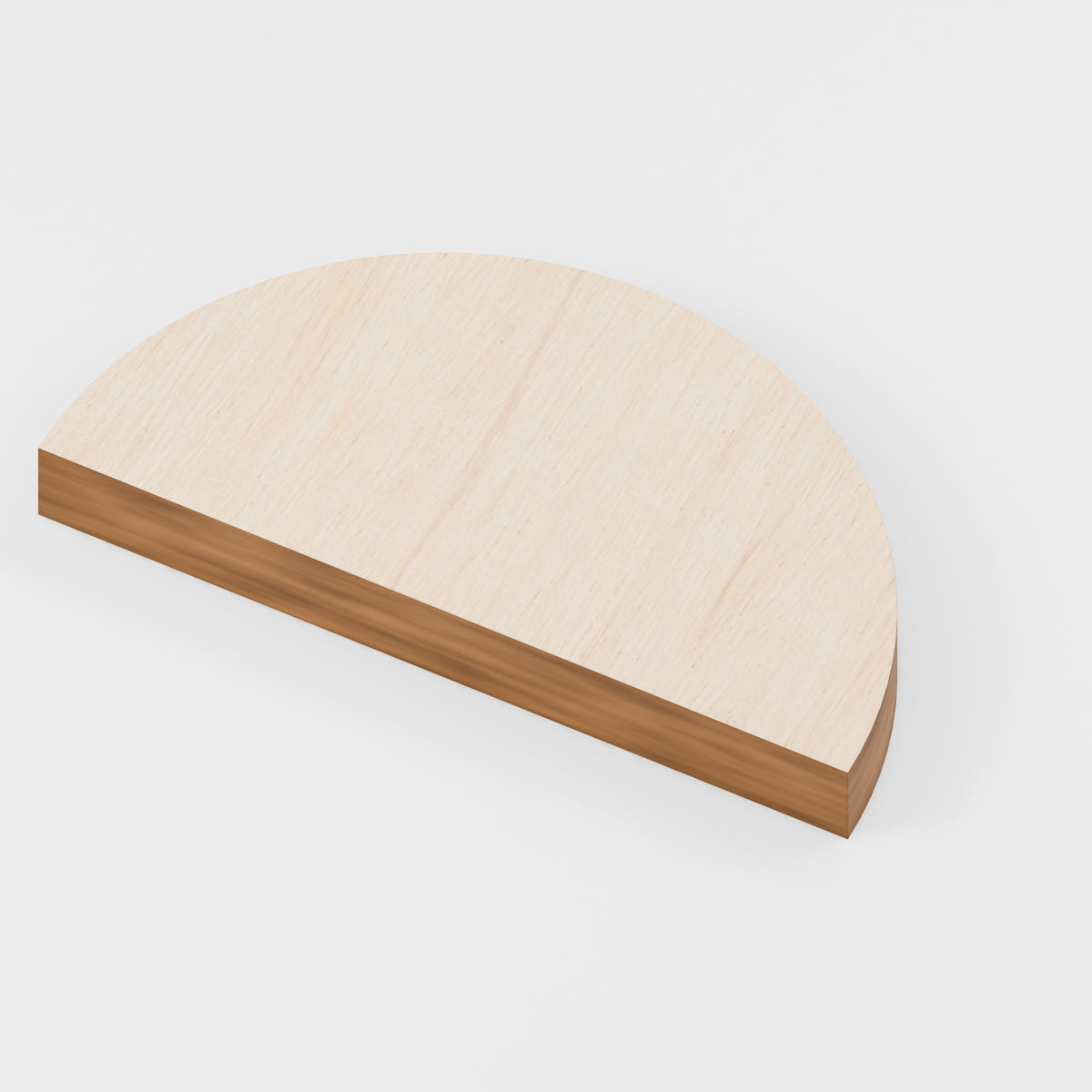 Semicircle Craft Blanks — Plywood, 6 mm, 50 × 25 mm, 5