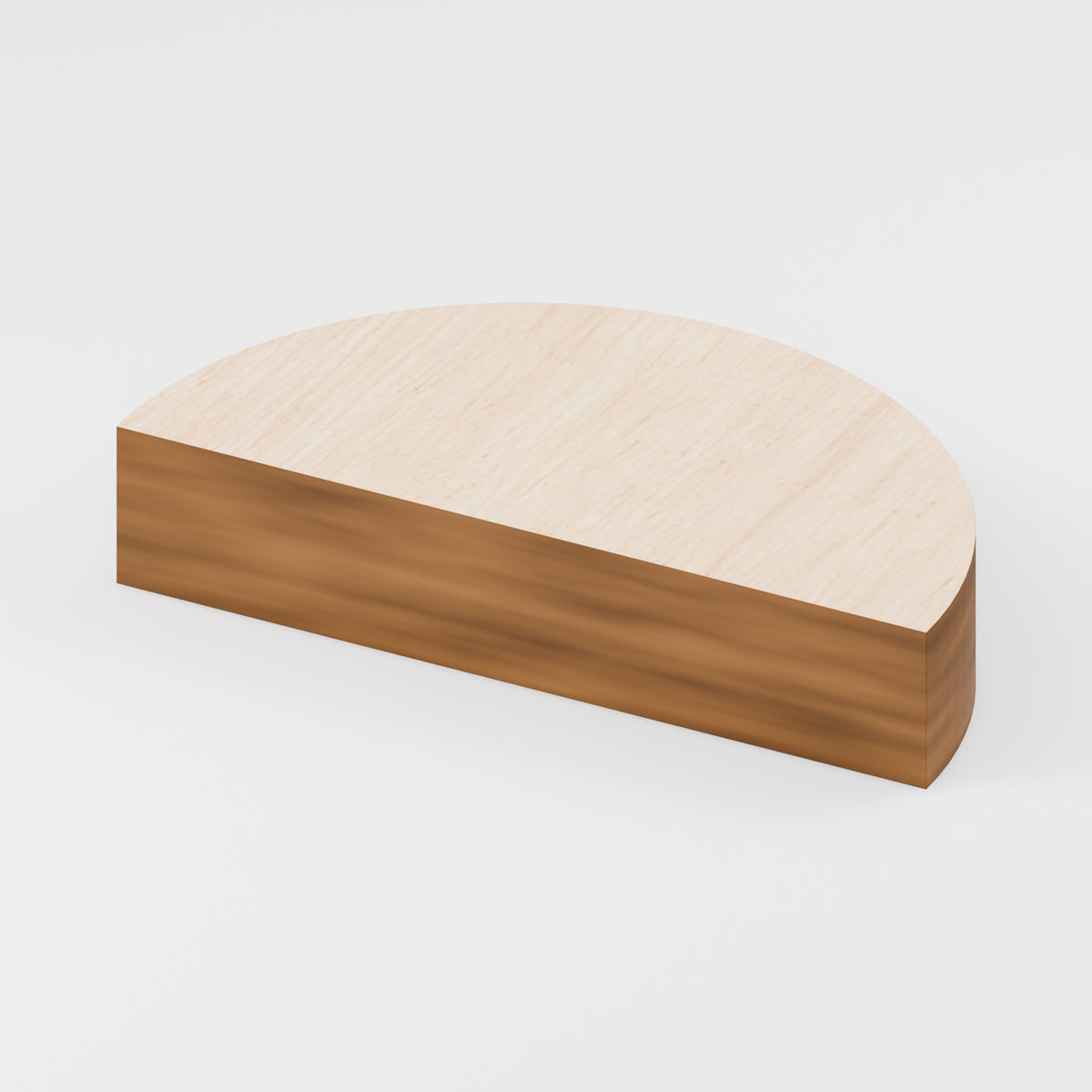 Semicircle Craft Blanks — Plywood, 6 mm, 30 × 15 mm, 100