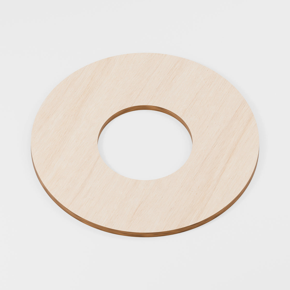Circular Hoop Rings — Plywood, 6 mm, 180 mm outer / 75 mm inner, No holes, 15