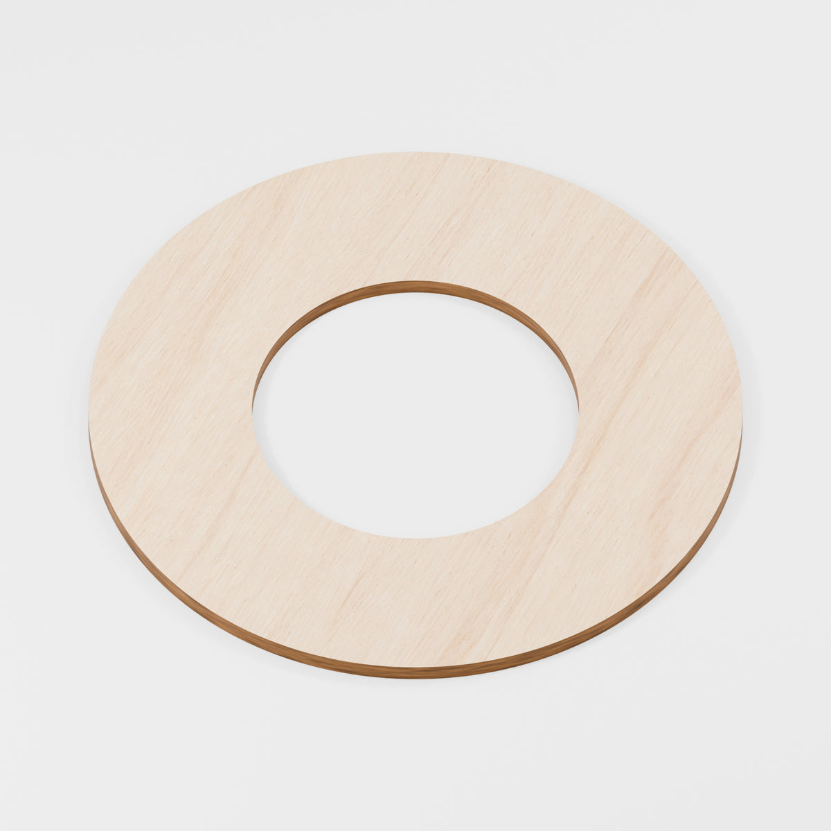 Circular Hoop Rings — Plywood, 6 mm, 200 mm outer / 100 mm inner, No holes