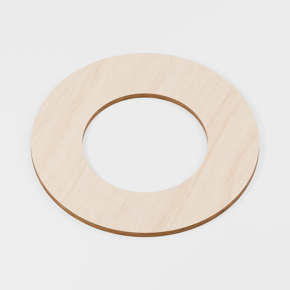 Circular Hoop Rings — Plywood, 6 mm, 200 mm outer / 110 mm inner, No holes