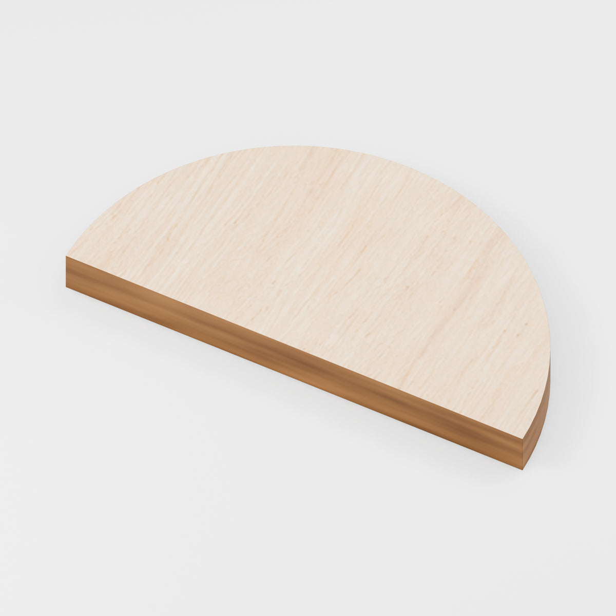 Semicircle Craft Blanks — Plywood, 3 mm, 30 × 15 mm, 100