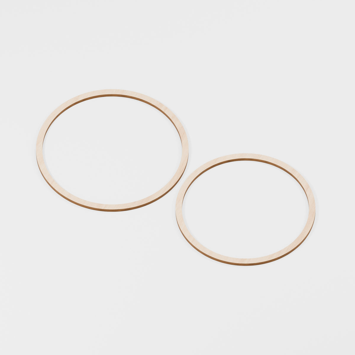 Concentric Hoop Sets — Plywood, 6 mm, 240 × 220 mm, No holes