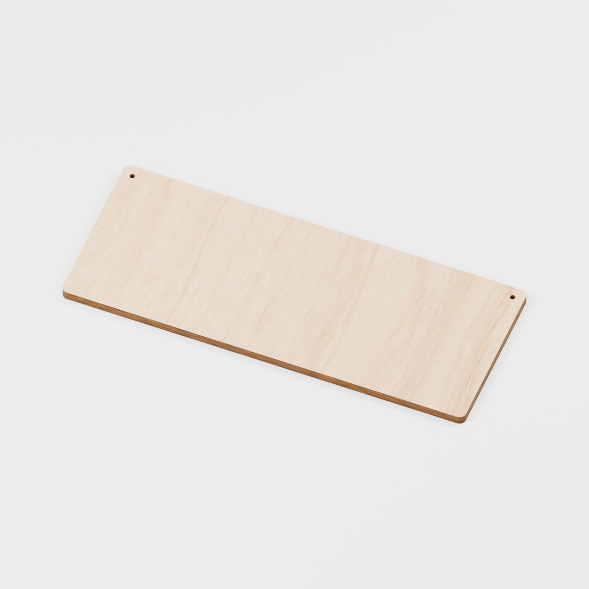 Rectangular Craft Blanks — Plywood, 6 mm, 250 × 100 mm, 2 × 3 mm top hanging holes, Rounded corners, 5