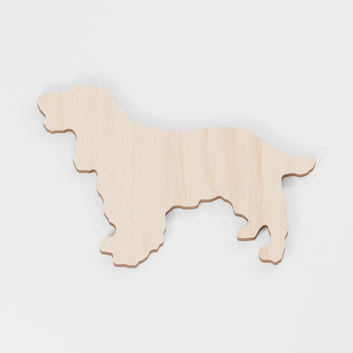 Cocker Spaniel Craft Shapes — Plywood, 6 mm, 100 mm maximum, No holes, 100