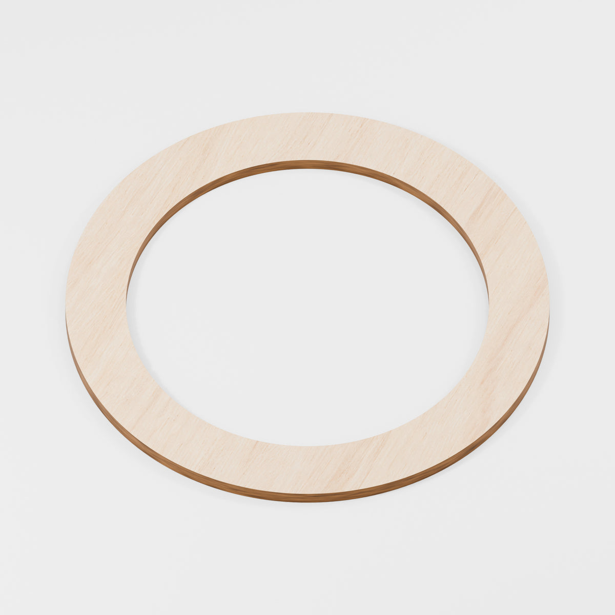 Circular Hoop Rings — Plywood, 6 mm, 200 mm outer / 150 mm inner, No holes
