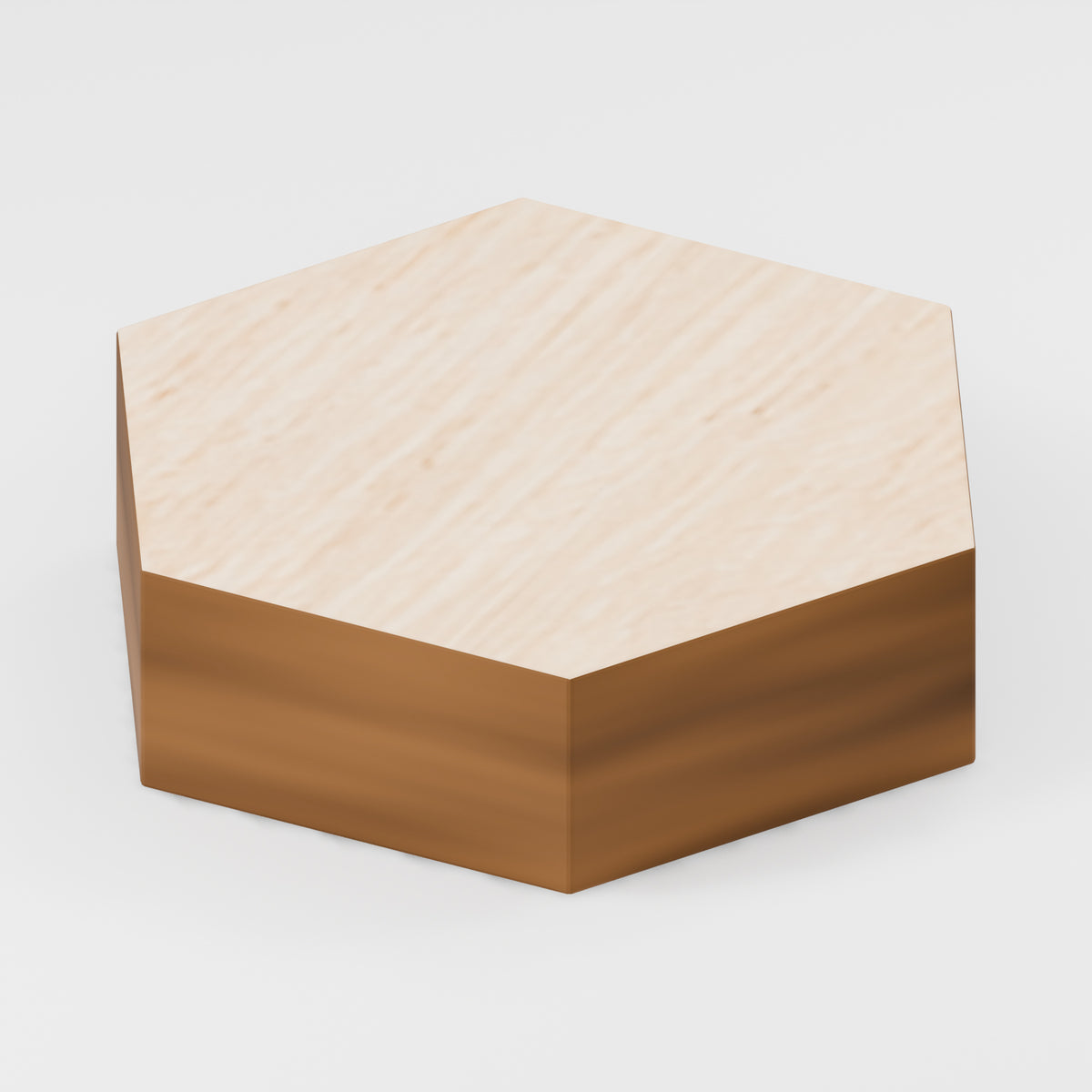 Hexagon Craft Blanks — Plywood, 3 mm, 11.5 × 10 mm, No holes, 100
