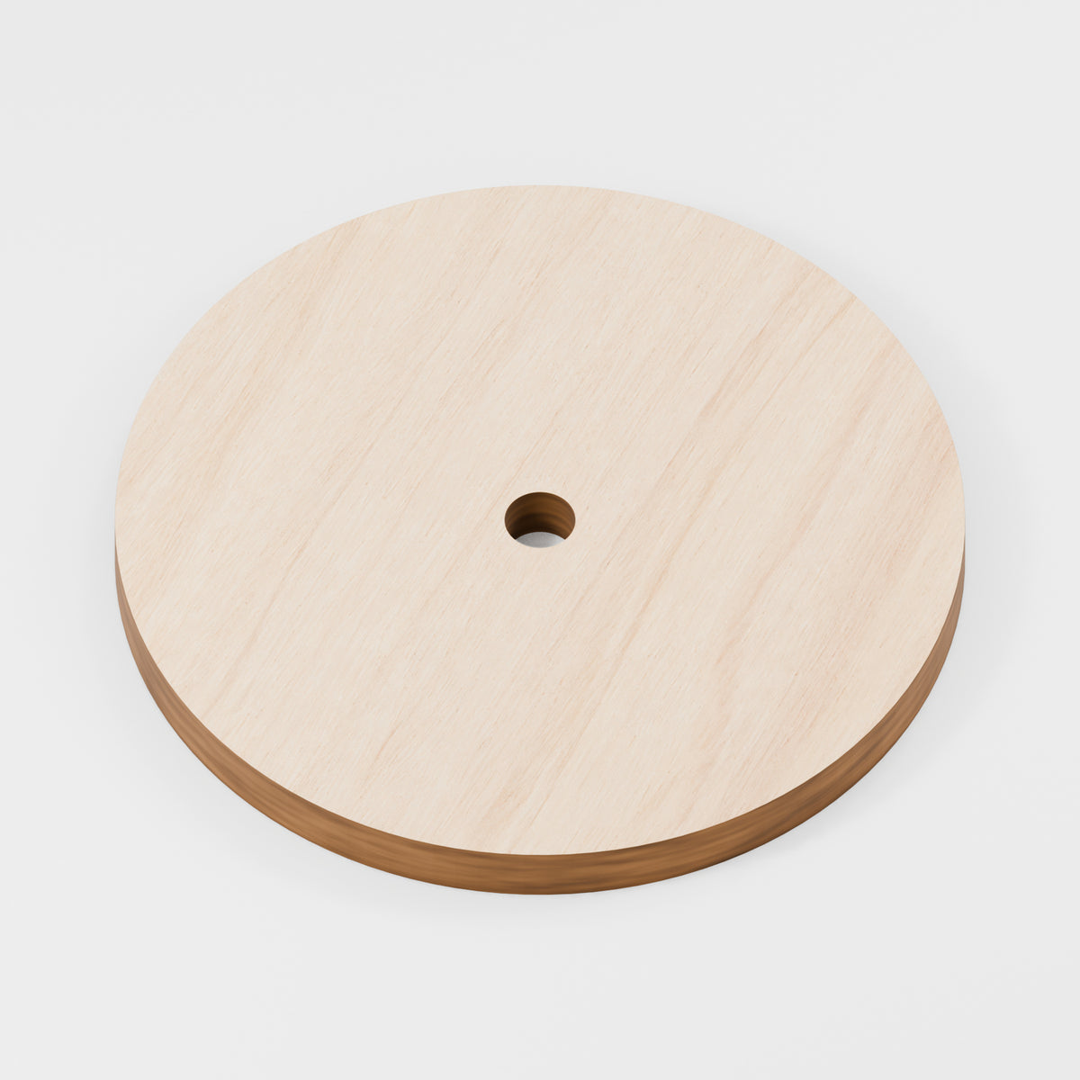 Circle Craft Blanks — Plywood, 6 mm, 78 mm diameter, 6.5 mm centre hole, 100