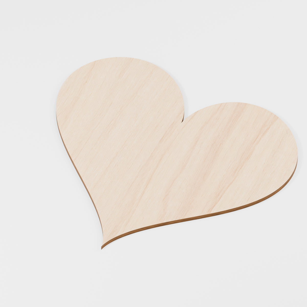 Heart Craft Blanks — Plywood, 6 mm, 300 mm maximum, No holes, 5