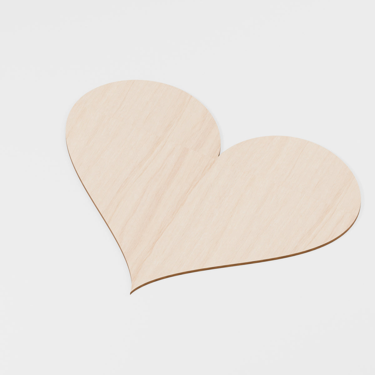 Heart Craft Blanks — Plywood, 6 mm, 500 mm maximum, No holes, 10