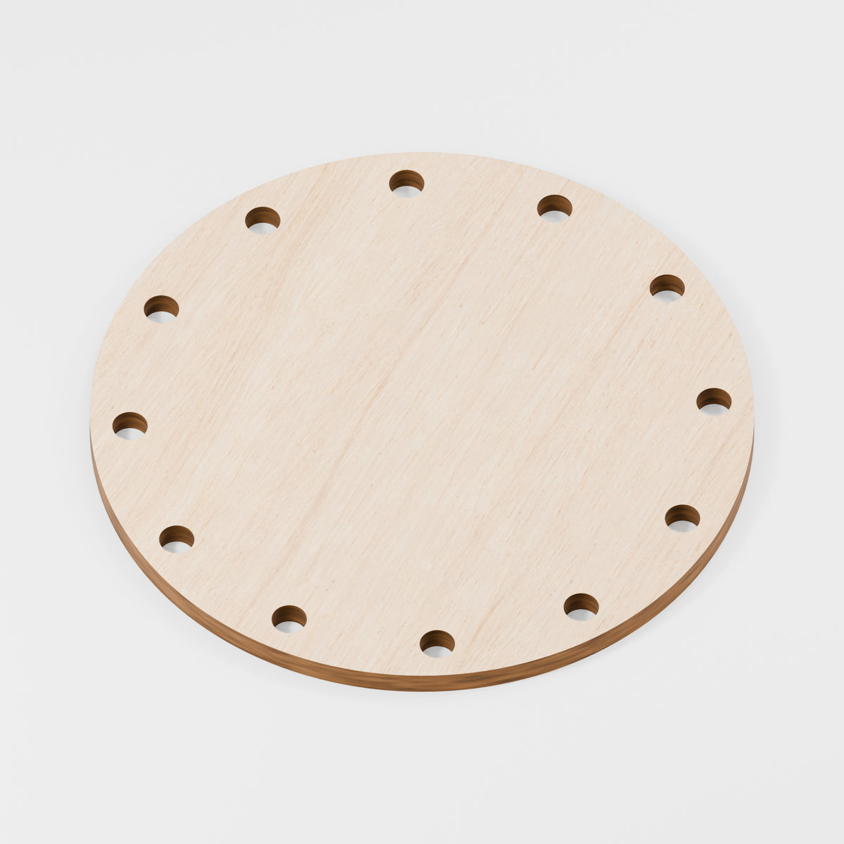 Weaving Boards — Plywood, 6 mm, 150 mm diameter, 12 × 8 mm weaving holes, 200