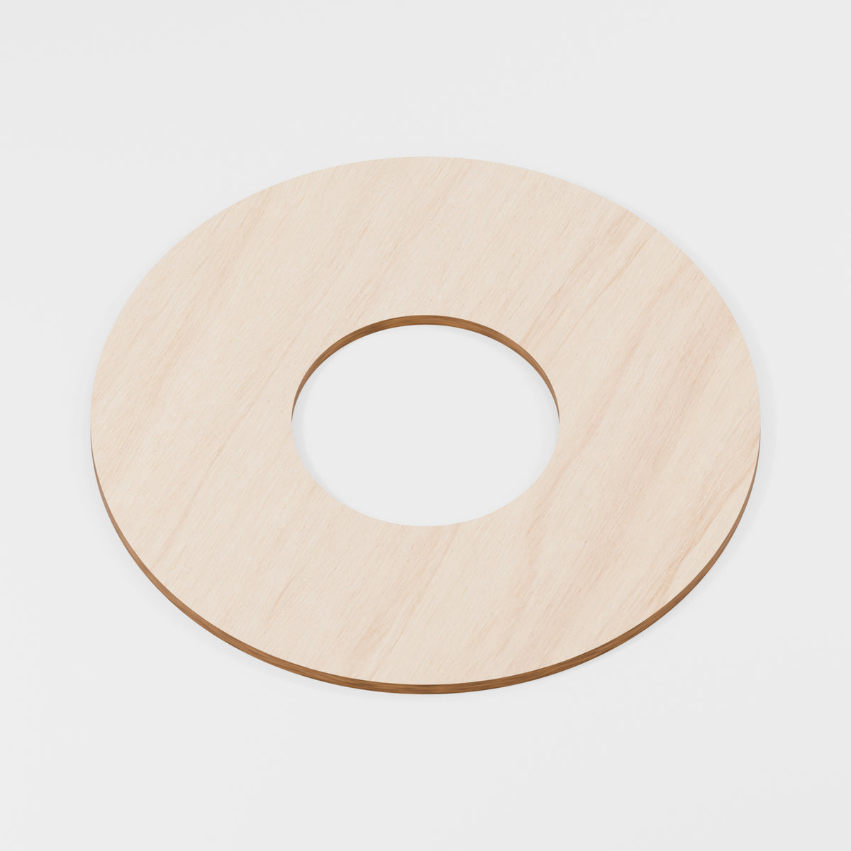Circular Hoop Rings — Plywood, 6 mm, 250 mm outer / 100 mm inner, No holes
