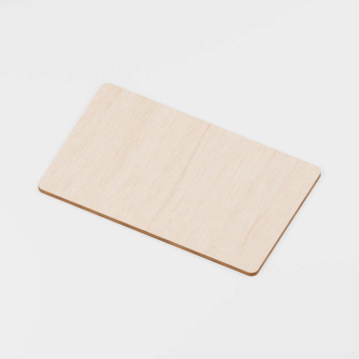 Rectangular Craft Blanks — Plywood, 3 mm, 130 × 80 mm, No holes, Rounded corners, 100