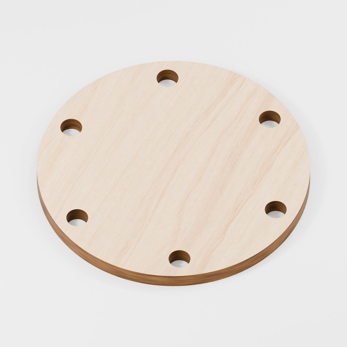 Weaving Boards — Plywood, 6 mm, 100 mm diameter, 6 × 8 mm weaving holes, 100