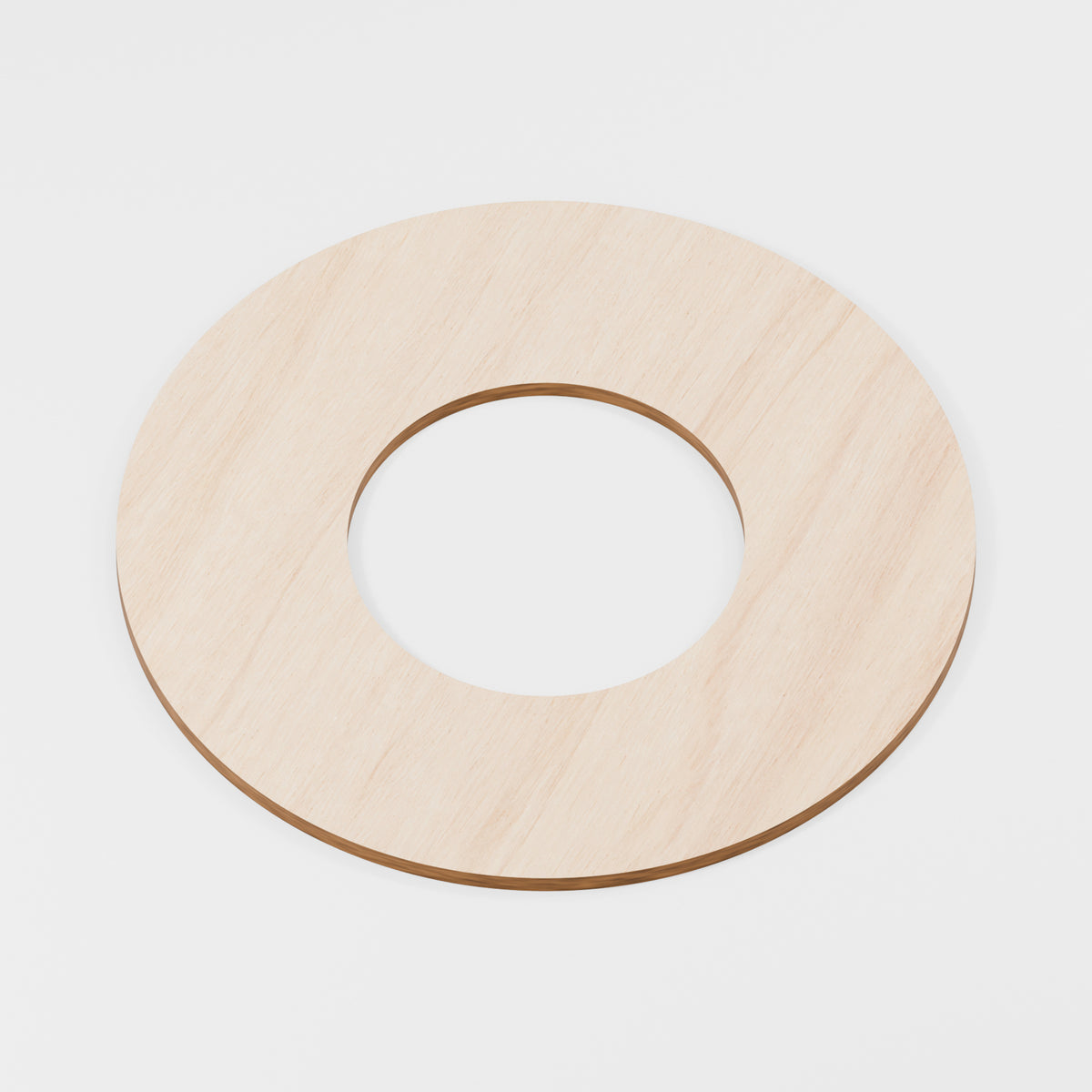 Circular Hoop Rings — Plywood, 6 mm, 240 mm outer / 111 mm inner, No holes, 4