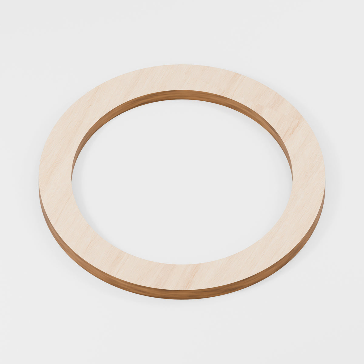 Circular Hoop Rings — Plywood, 6 mm, 110 mm outer / 85 mm inner, No holes