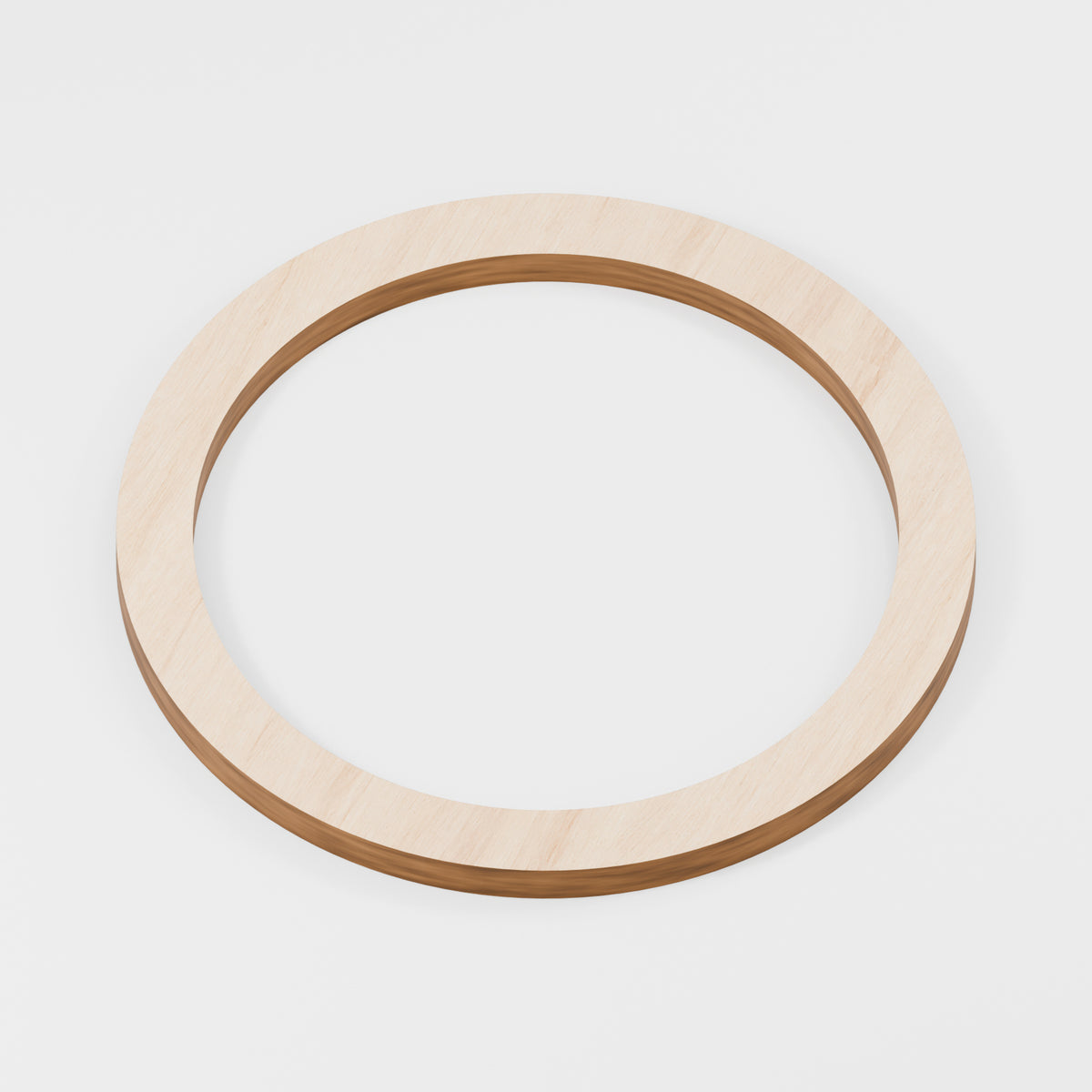 Circular Hoop Rings — Plywood, 6 mm, 112 mm outer / 92 mm inner, No holes, 5