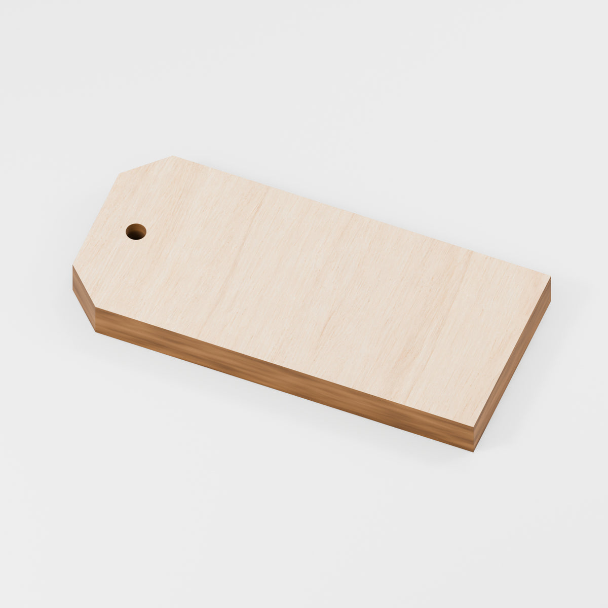 Luggage Gift Tags — Plywood, 6 mm, 65 × 30 mm, 100