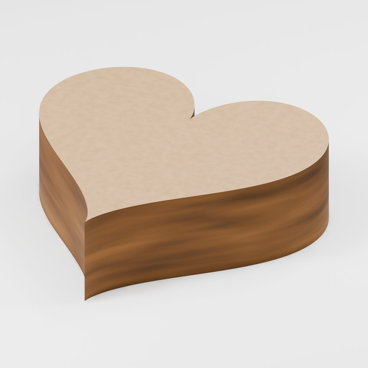Heart Craft Blanks — MDF, 6 mm, 20 mm maximum, No holes, 100