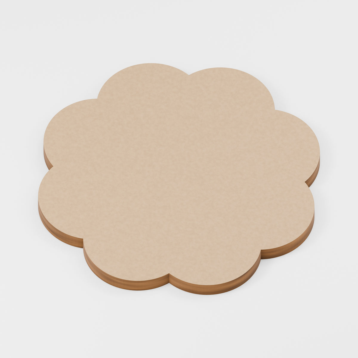 Flower Craft Blanks — MDF, 3 mm, 55 mm maximum, No holes, 100