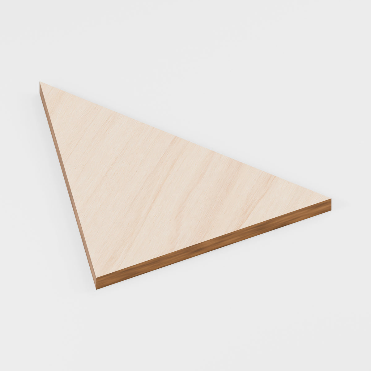 Triangle Craft Blanks — Plywood, 6 mm, 100 × 60 mm, No holes, 10