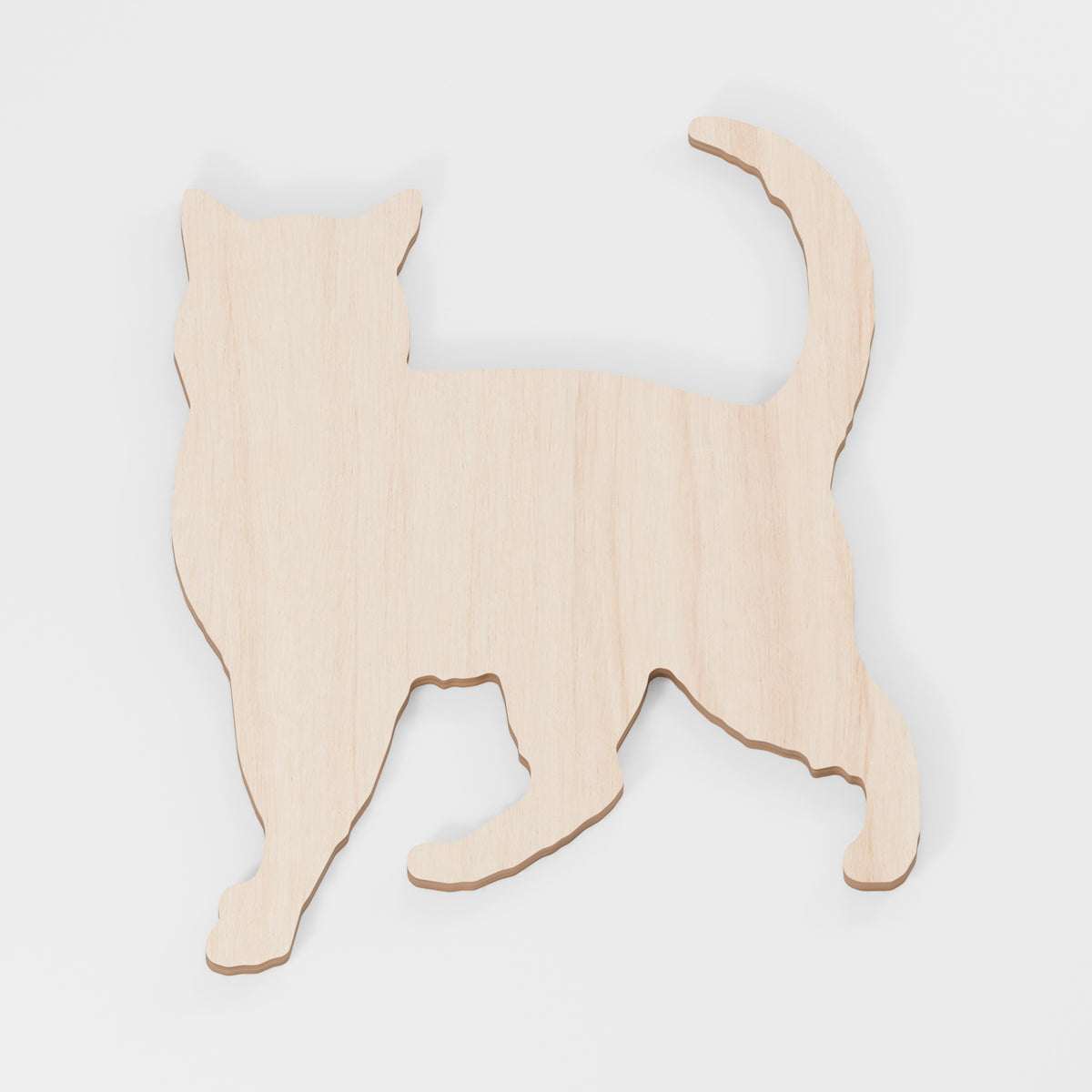 Cat Craft Shapes — Standing, Plywood, 6 mm, 100 mm maximum, No holes, 100