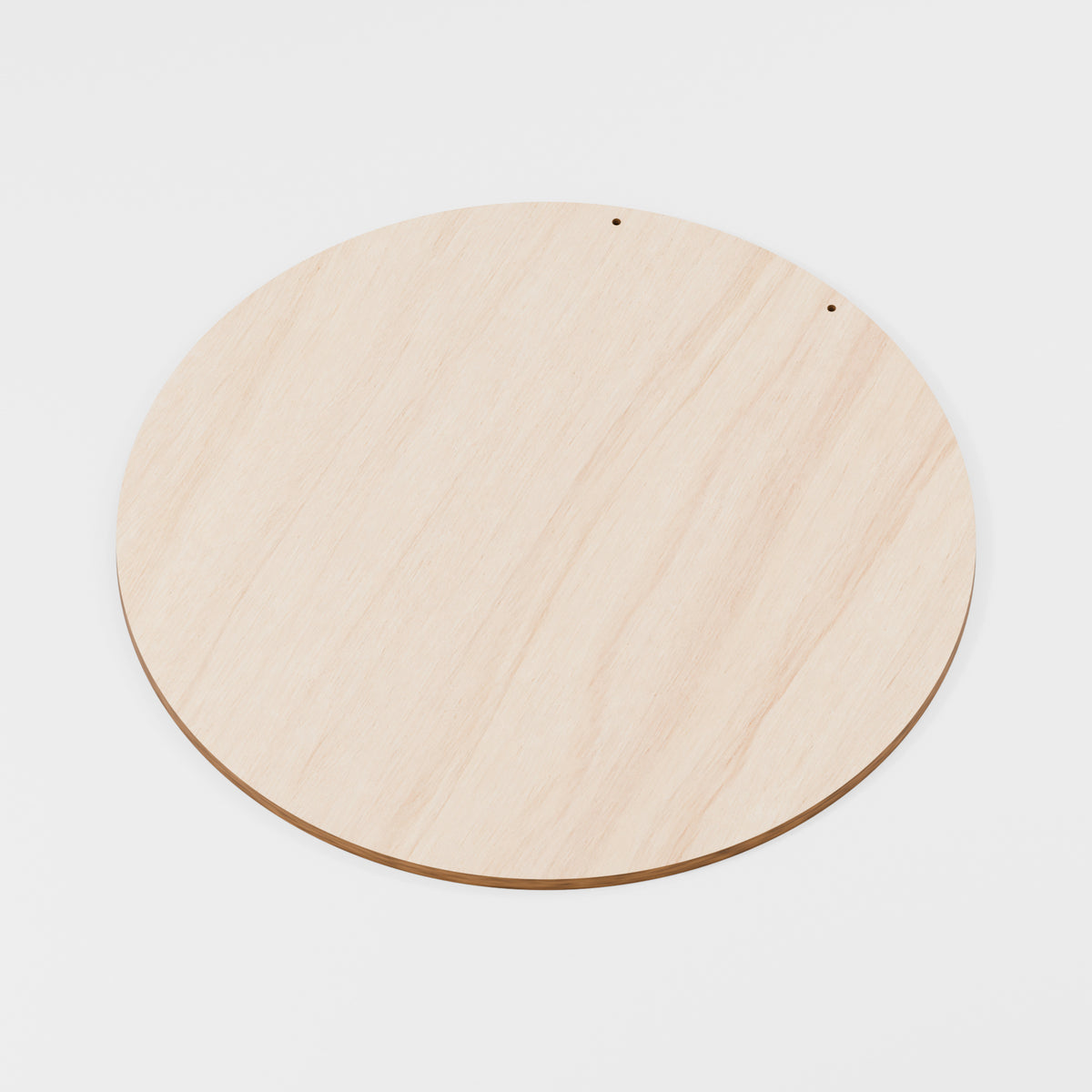Circle Craft Blanks — Plywood, 6 mm, 285 mm diameter, 2 × 3 mm top hanging holes