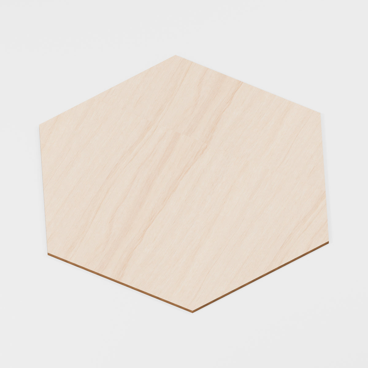 Hexagon Craft Blanks — Plywood, 6 mm, 500 × 433.013 mm, No holes, 2