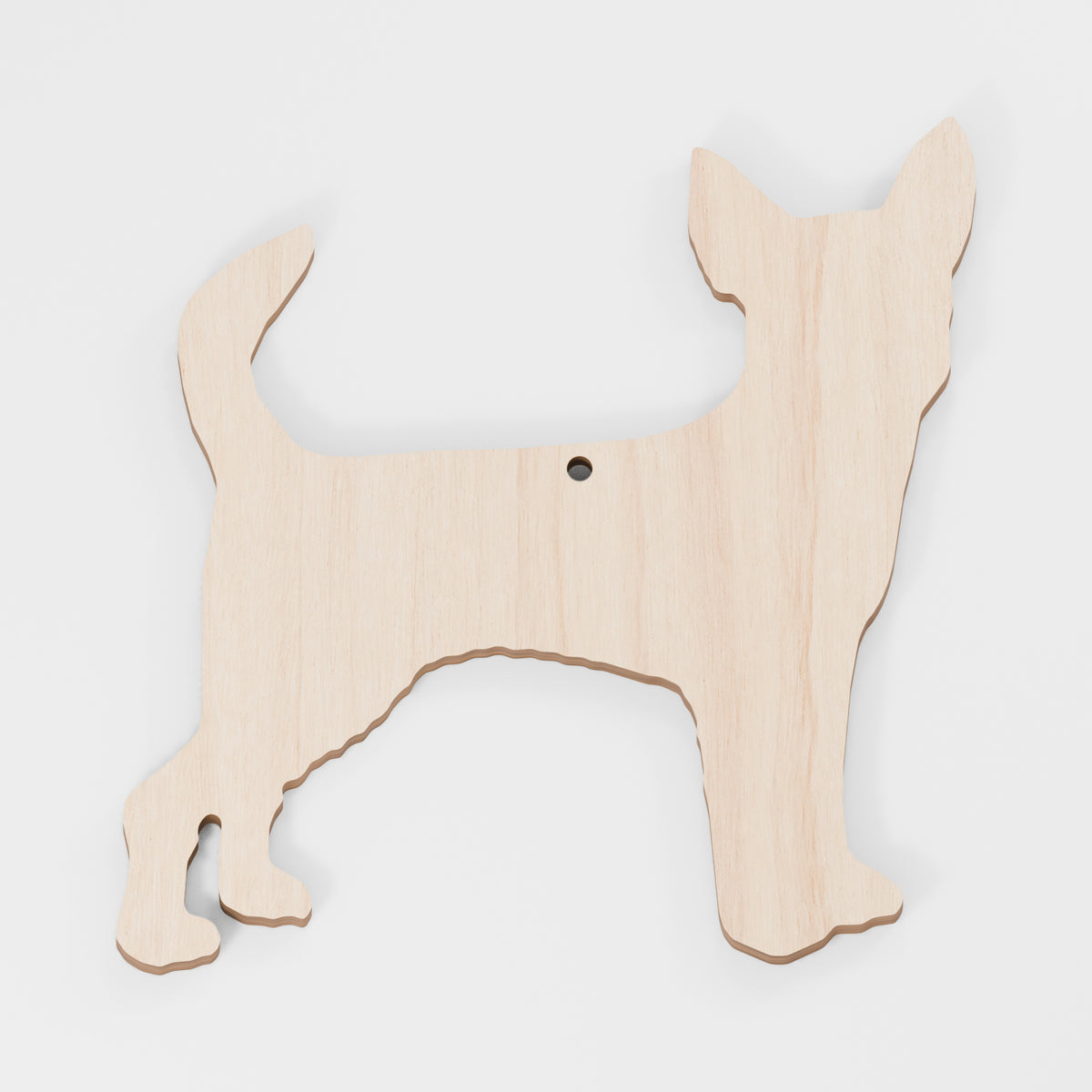 Chihuahua Craft Shapes — Plywood, 6 mm, 100 mm maximum, 3 mm hanging hole, 100