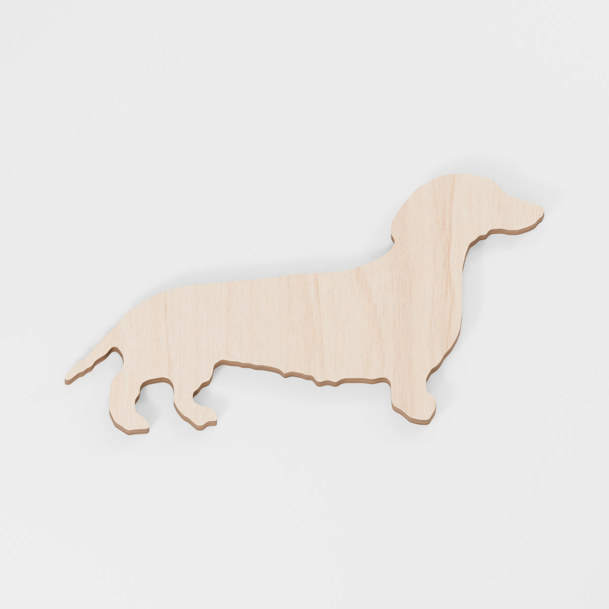 Dachshund Craft Shapes — Plywood, 6 mm, 100 mm maximum, No holes, 100