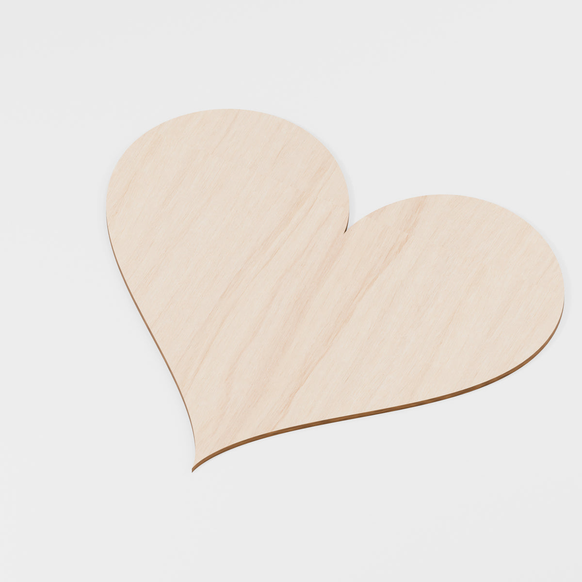Heart Craft Blanks — Plywood, 6 mm, 400 mm maximum, No holes, 2