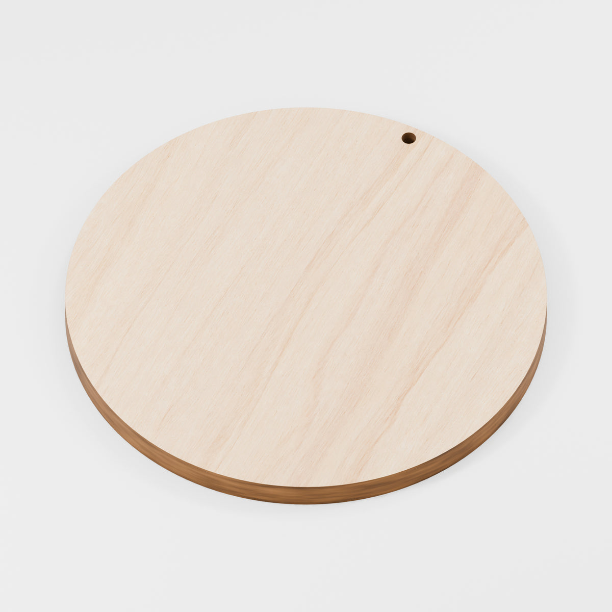 Circle Craft Blanks — Plywood, 6 mm, 100 mm diameter, 3 mm hanging hole, 100