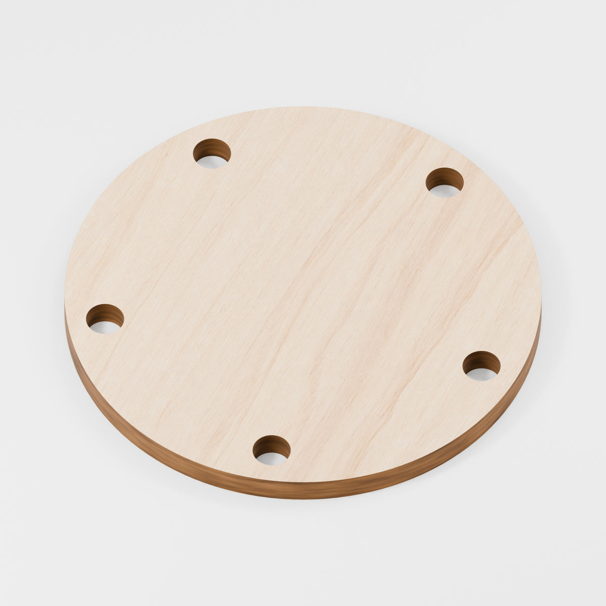 Weaving Boards — Plywood, 6 mm, 100 mm diameter, 5 × 8 mm weaving holes, 100