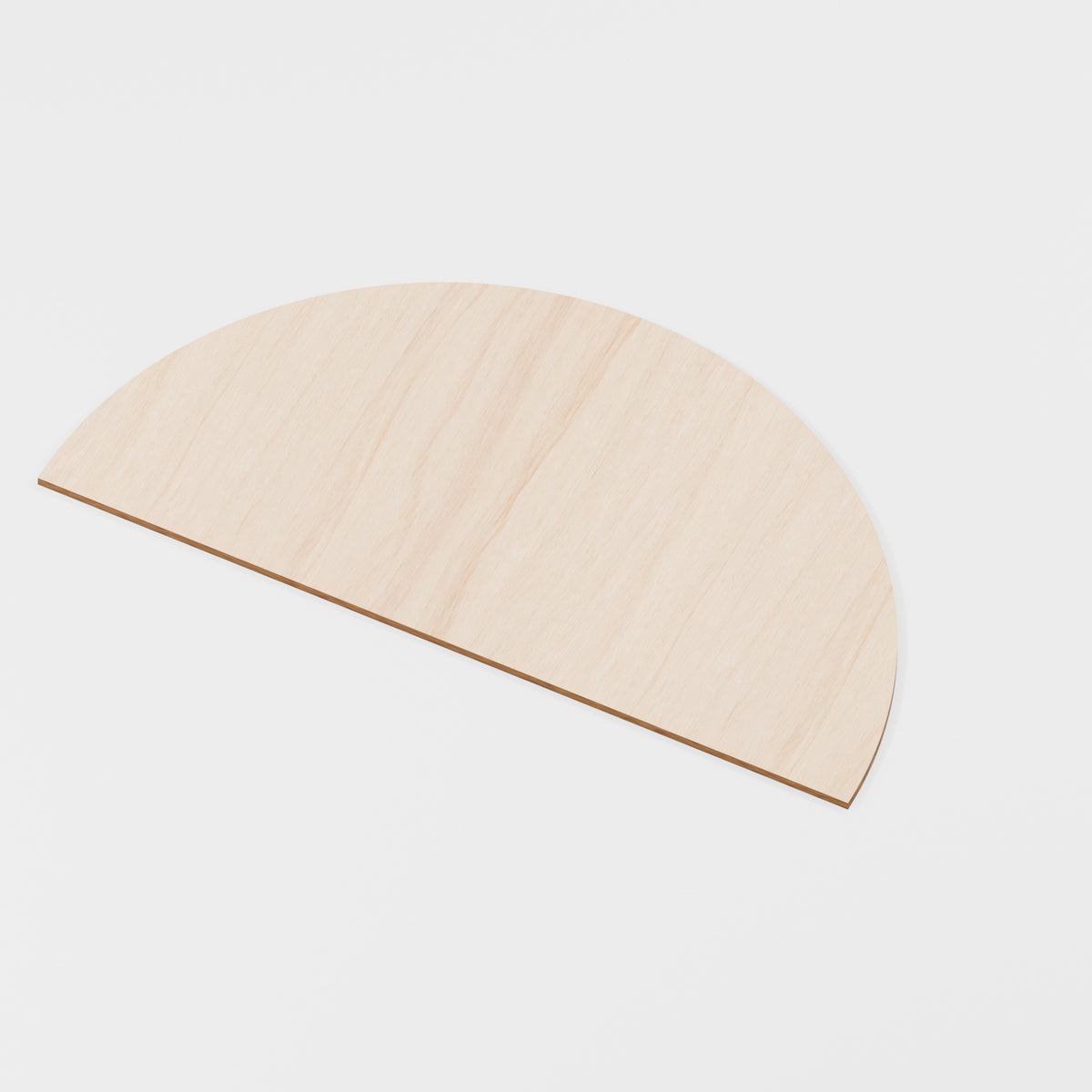 Semicircle Craft Blanks — Plywood, 6 mm, 500 × 250 mm, 10