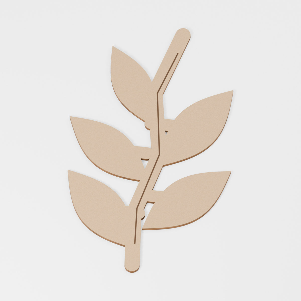 Kelp Craft Blank — original 888 Cutout design in unfinished MDF; studio product visualisation