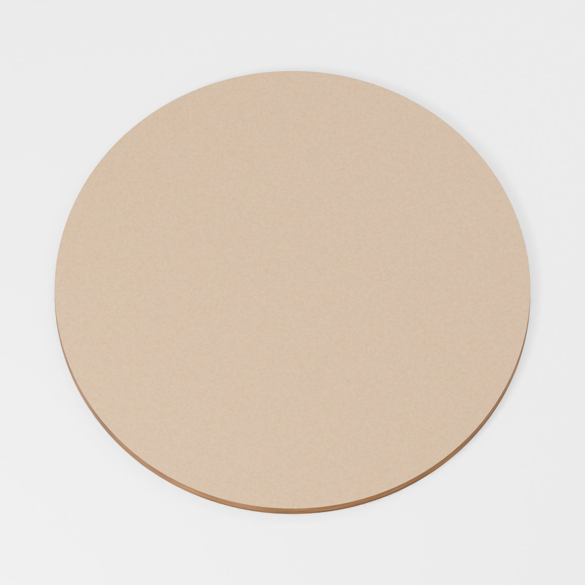 Circle — original 888 Cutout design in unfinished MDF; studio product visualisation