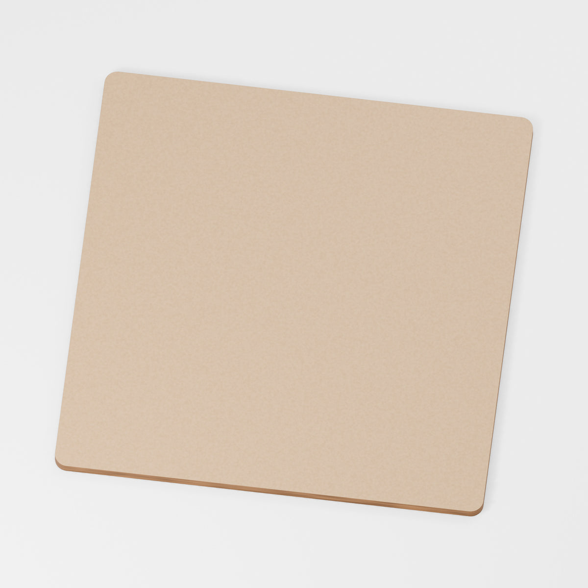 Square — original 888 Cutout design in unfinished MDF; studio product visualisation
