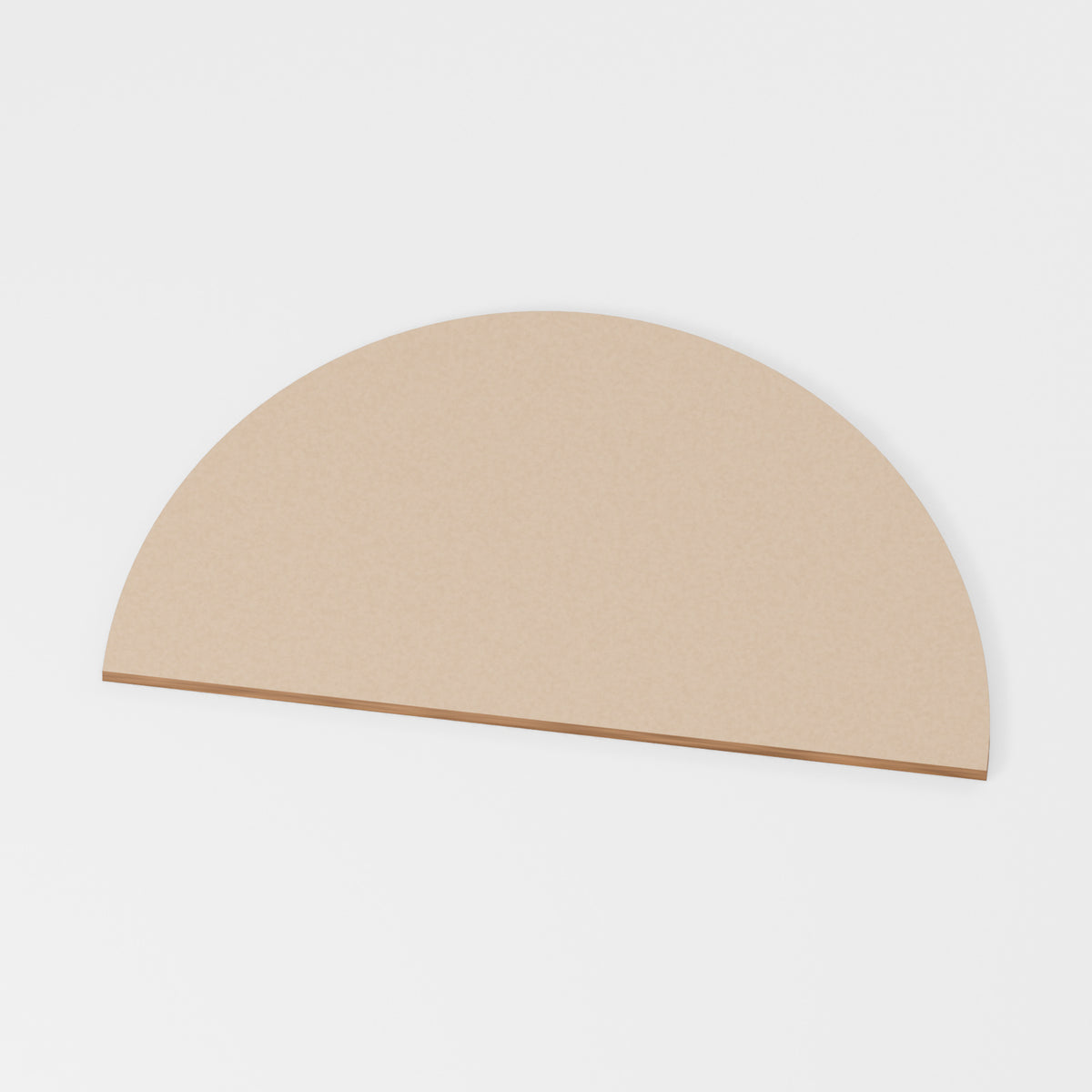 Semicircle — original 888 Cutout design in unfinished MDF; studio product visualisation