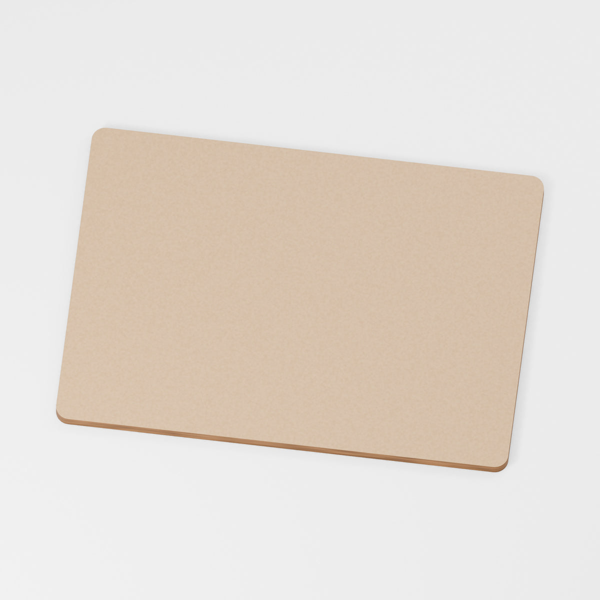 Rectangle — original 888 Cutout design in unfinished MDF; studio product visualisation