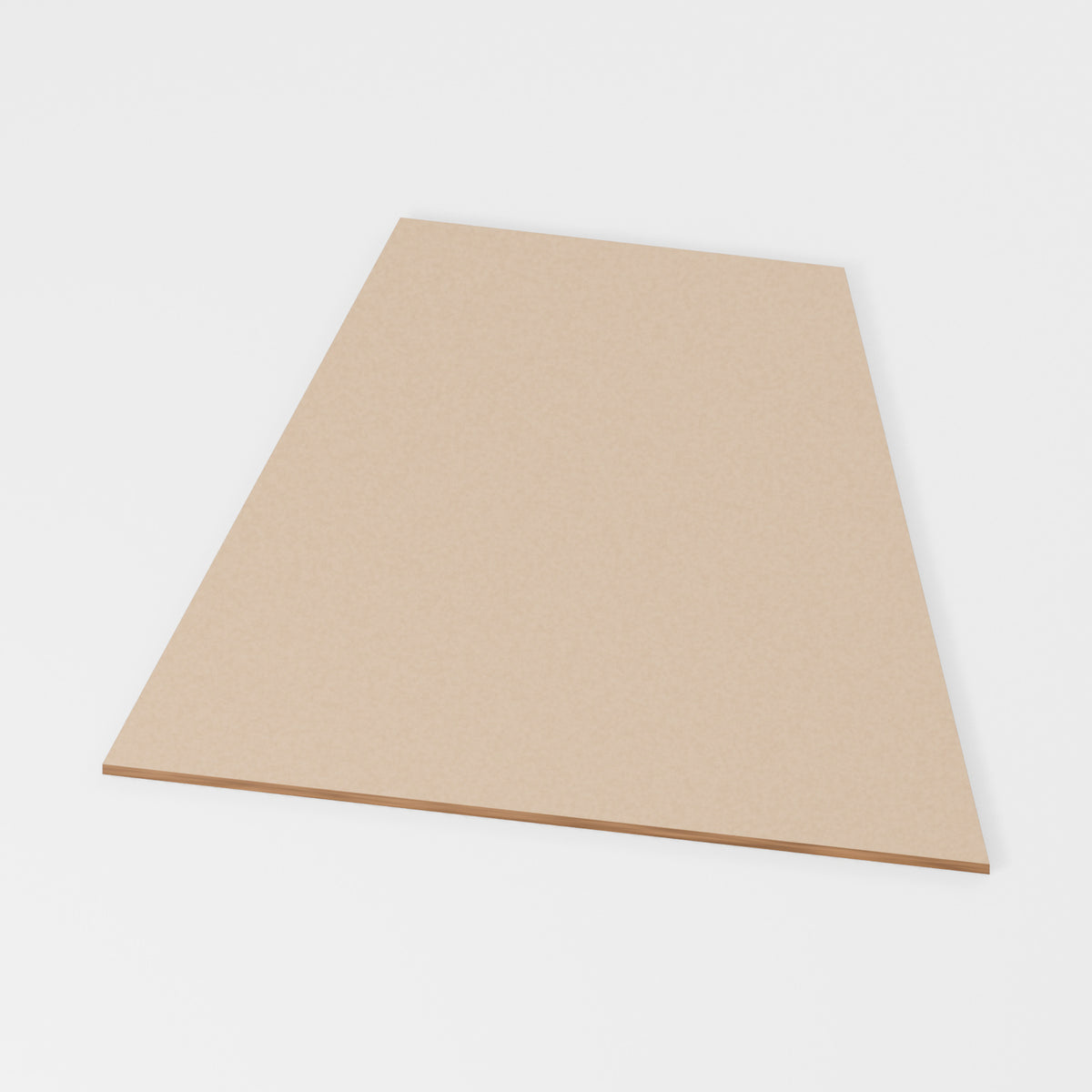 Trapezoid — original 888 Cutout design in unfinished MDF; studio product visualisation