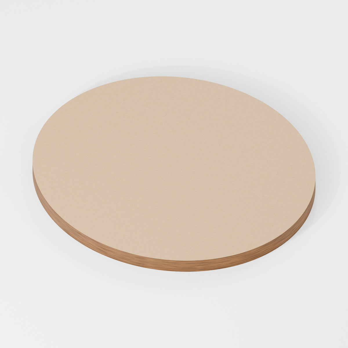 Oval Blank — original 888 Cutout design in unfinished MDF; studio product visualisation