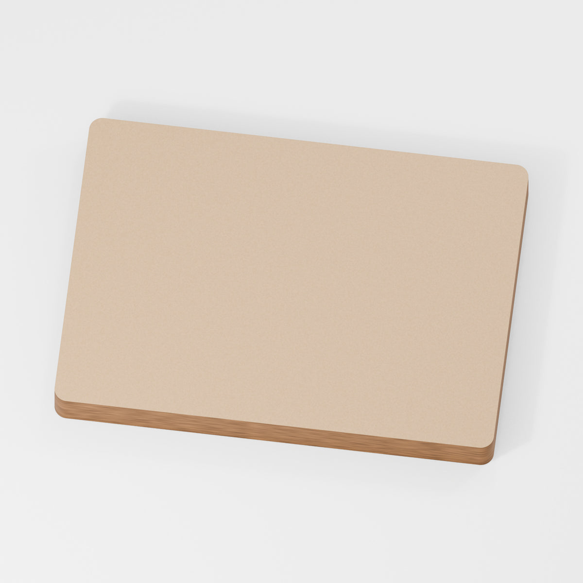Rectangle Blank — original 888 Cutout design in unfinished MDF; studio product visualisation