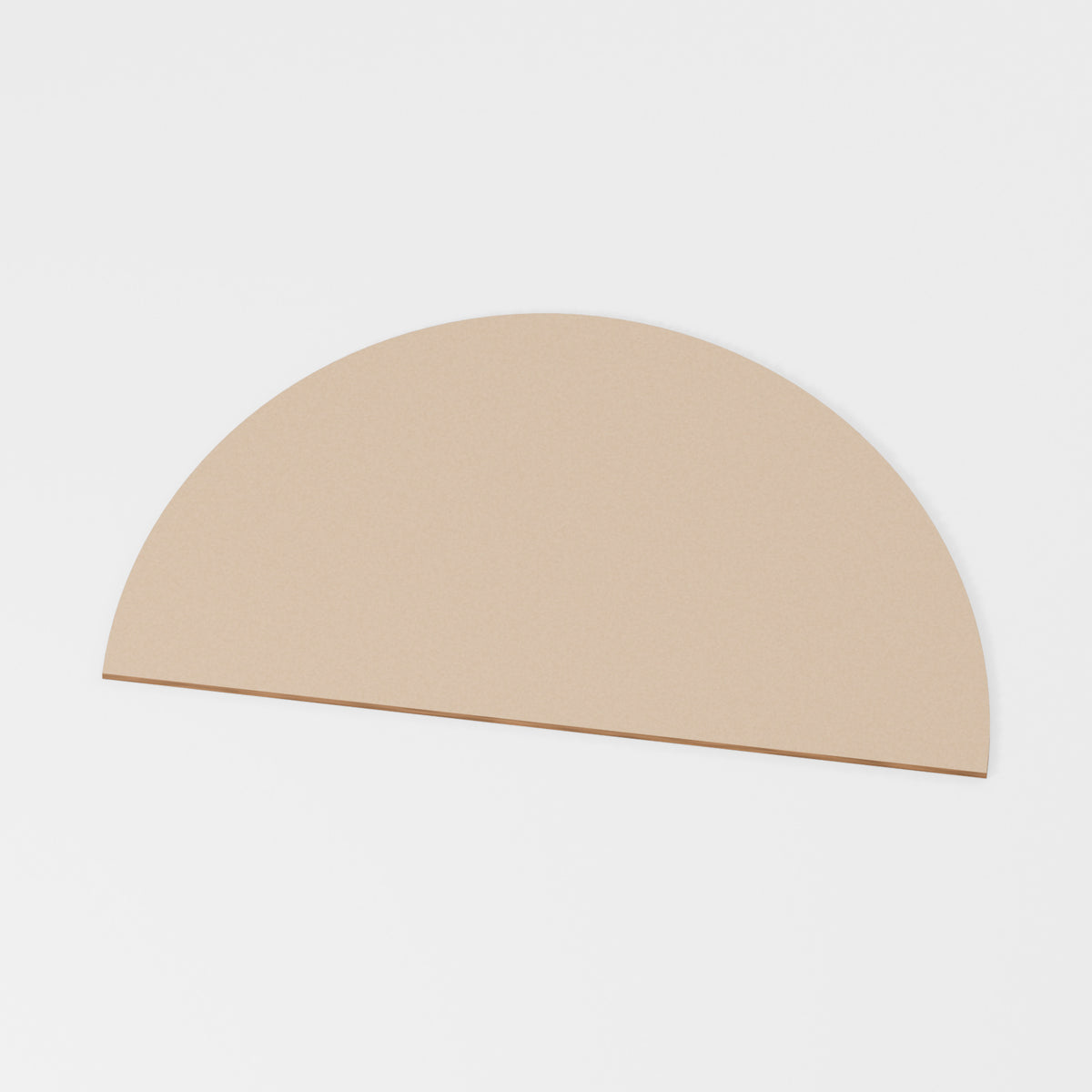 Semicircle Blank — original 888 Cutout design in unfinished MDF; studio product visualisation