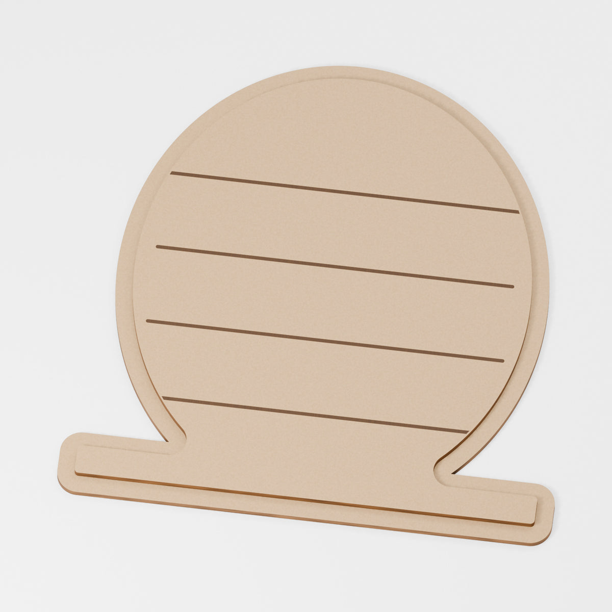 Beehive Craft Blank — original 888 Cutout design in unfinished MDF; studio product visualisation