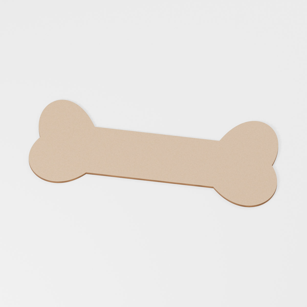 Bone Craft Blank — original 888 Cutout design in unfinished MDF; studio product visualisation