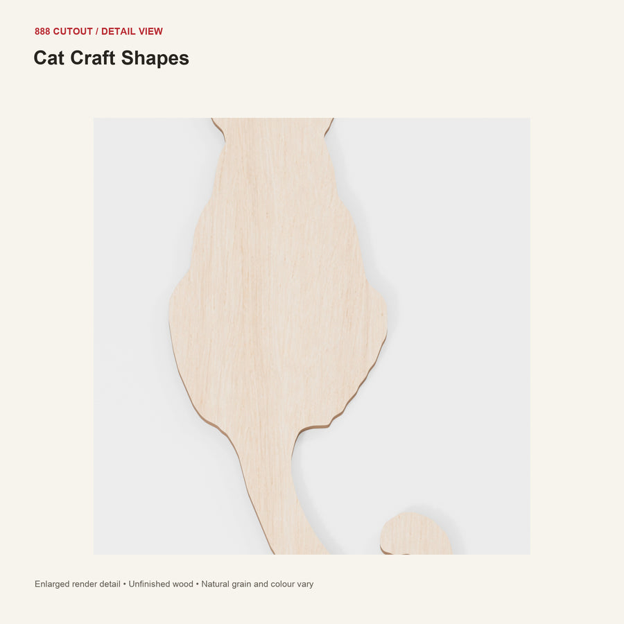 888 detail — Cat Craft Shapes — enlarged product visualisation