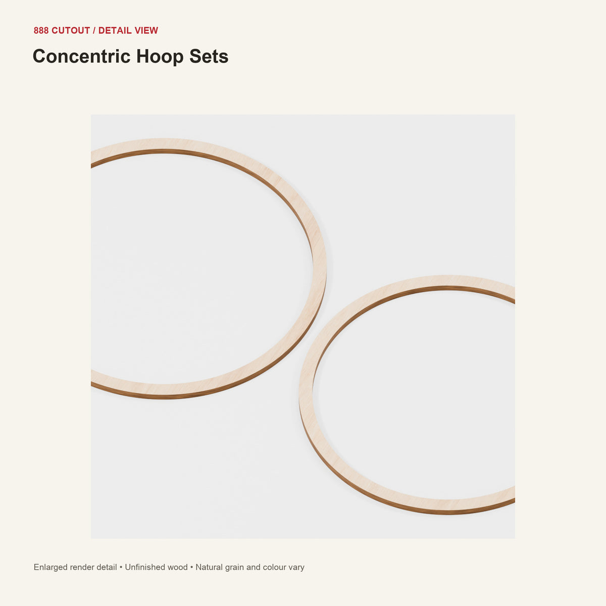 888 detail — Concentric Hoop Sets — enlarged product visualisation